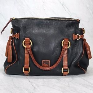Dooney Bourke Dillen Leather Black Medium Satchel